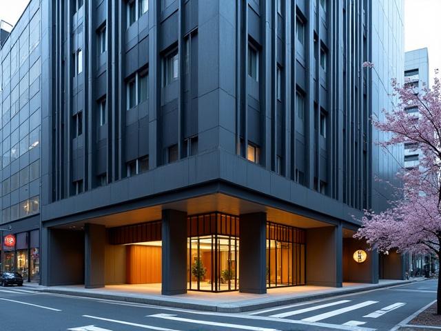 Kumo Assemblyの銀座オフィス外観。モダンなビルと日本の街並みの融合。